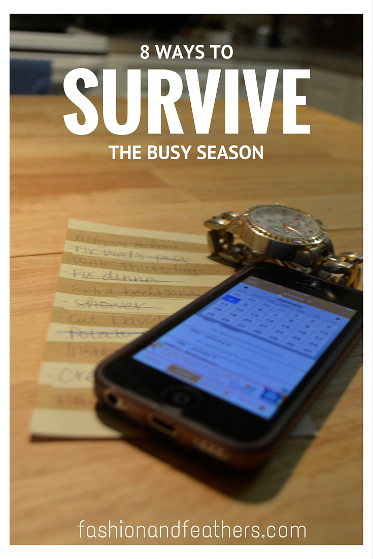 8 ways to survive the busy season