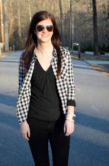 Two ways to wear gingham - Fashion + Feathers